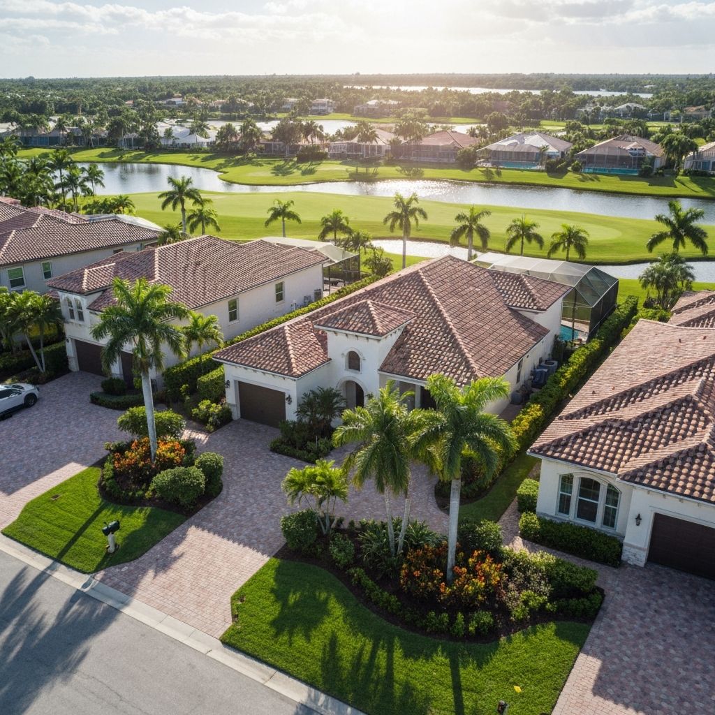 Bonita Springs & Estero Florida residential area