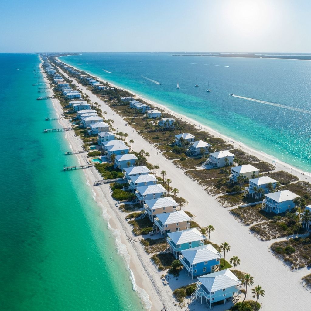 Aerial view of Florida's Gulf Coast