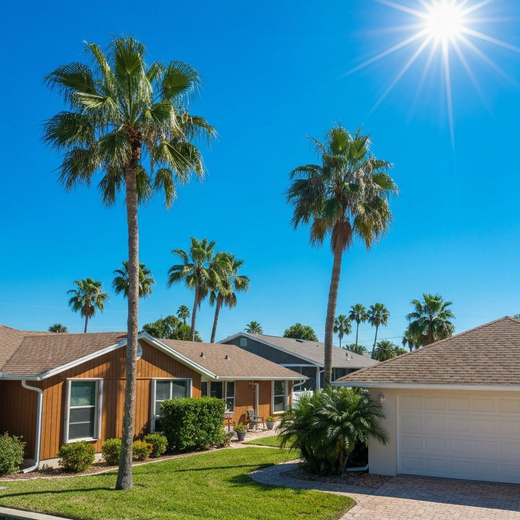 Residential neighborhood in Pasco County, Florida