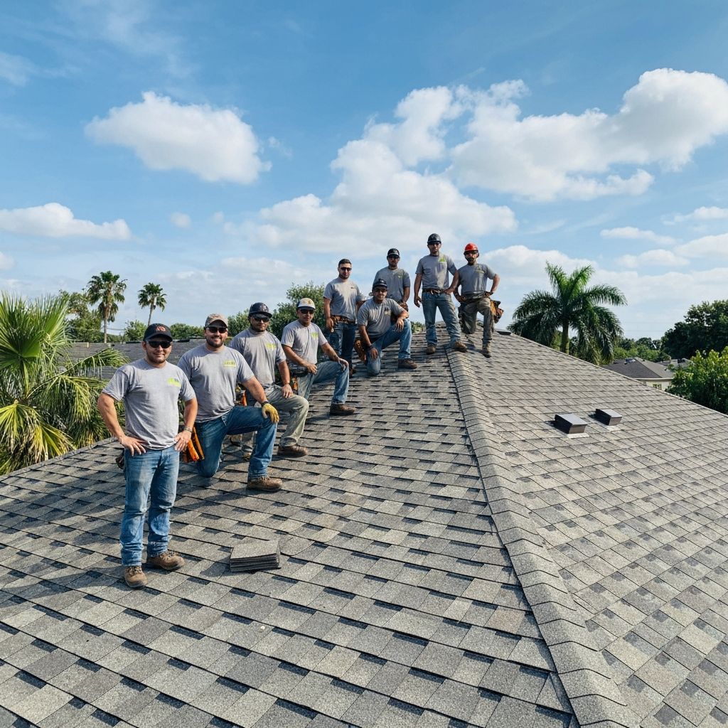 SCM Roofing team on a Florida job site