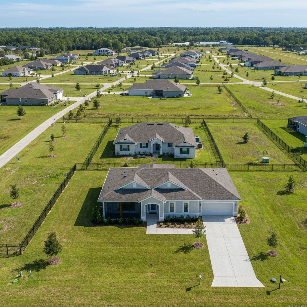 Palmetto and Parrish Florida residential area